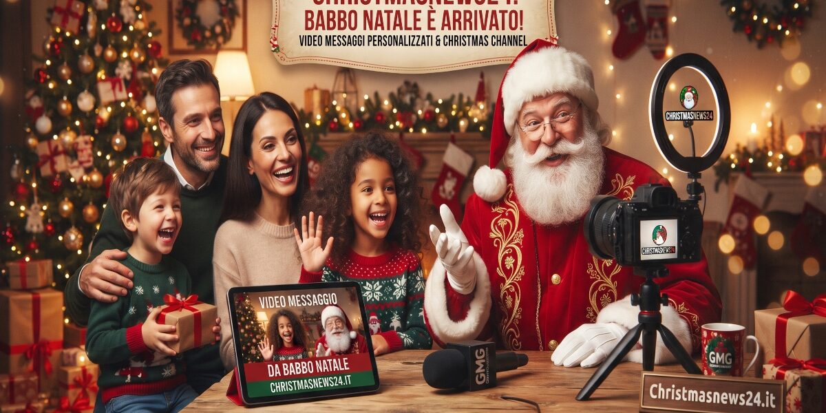 GMG Media Company fa il bis per le feste: Christmasnews24 si rafforza, arrivano i video messaggi personalizzati di Babbo Natale e torna Christmas Channel