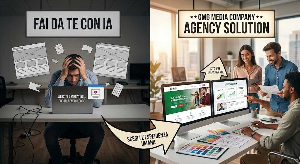 Perché un’IA non sostituirà mai un’agenzia per il tuo sito web (e perché scegliere GMG Media Company)